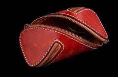 Handmade Leather Tooled Mens Cool Car Key Wallet Coin Wallet Pouch Car KeyChain for Men