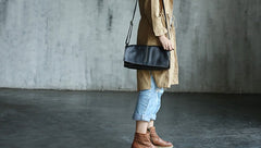 Vintage LEATHER WOMEN Crossbody Bag Purses Handmade SHOULDER BAG FOR WOMEN