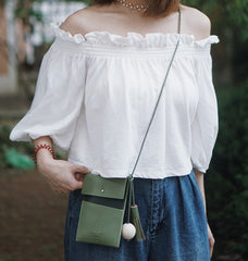 Cute Leather Womens Slim Cell Phone Purse Crossbody Purses Shoulder Bag for Women