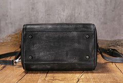 Handmade Leather Vintage Boston Bag Handbag Shoulder Bag for Women - EverHandmade