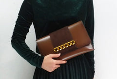 Genuine Leather Clutch Bag Purse Shoulder Bag for Women Leather Crossbody Bag - EverHandmade