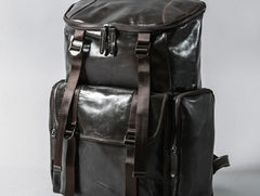 Cool Leather Mens Backpack Travel Backpack School Backpacks for Men