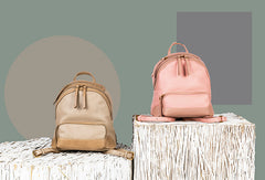 Handmade Genuine Leather Cute Backpack Bag Travel bag Women Leather Purse - EverHandmade