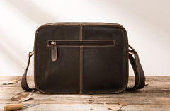 Cool Leather Mens Small Messenger Bags Shoulder Bag  for Men