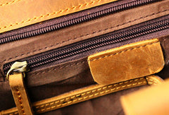 Handmade Leather Mens Cool Messenger Bag Briefcase Square Bag Chest Bag Bike Bag Cycling Bag for men