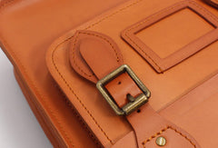 Handmade Leather Messenger Bag Purse Satchel Bag Crossbody Shoulder Bag for Girl Women Lady - EverHandmade