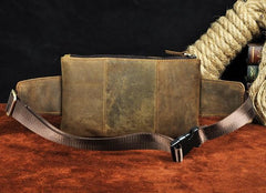 Vintage Leather Mens Fanny Pack Waist Pack Hip Pack Belt Bag for Men