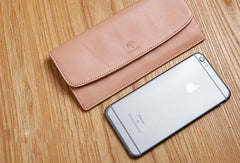 Leather Cute Womens Long Slim Wallet Bifold Long Wallet Clutch For Women