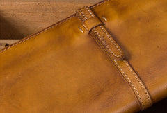 Genuine Leather Wallet Long Wallet Bifold Wallet Purse For Men Women - EverHandmade