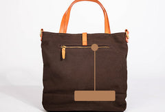 Handmade Genuine Leather Canvas Handbag Tote Shopper Bag Purse Handbag Shoulder Bag Purse For Women