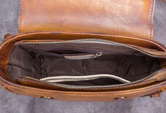 Genuine Leather Handbag Woven Vintage Crossbody Bag Shoulder Bag Purse For Women - EverHandmade