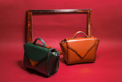Genuine Leather crossbodybag handbag shoulder bag for women leather bag - EverHandmade
