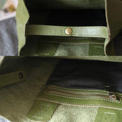 Green Womens Shopper Bag Tote Bag Purse Leather Tote Purse - Annie Jewel