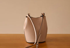 Handmade Genuine Leather Bucket Bag Purse Crossbody Bag Shoulder Bag Purse For Women - EverHandmade