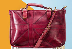 Handmade Handbag Briefcase Purse Leather Crossbody Bag Purse Shoulder Bag for Women
