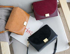 Minimalist Leather Womens Stylish Messenger Crossbody Purse Shoulder Bag for Women