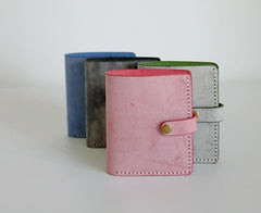 Handmade LEATHER Womens Small Wallet Leather Small Bifold Wallet FOR Women