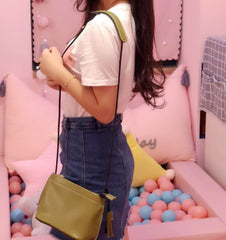 Cute LEATHER WOMEN Mini SHOULDER BAG Small Crossbody Purses FOR WOMEN