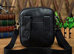 Mens Leather Small Belt Pouch Side Bags Waist Pouches COURIER BAG Holster Belt Case for Men