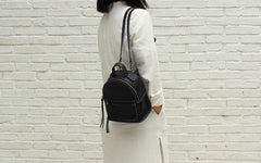 Mini LEATHER WOMEN Small Backpacks Purses Cute Vintage School Backpacks FOR WOMEN