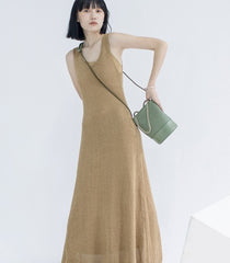 Cute Leather Green Womens Mini Bucket Purse Handbag Barrel Shoulder Bag for Women