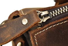 Genuine Leather Messenger Bag Briefcase Bag Cross Body Cool For Men