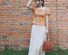 Vintage Leather Womens Frame Handbag Frame Purse Handbag for Women