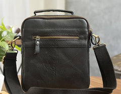 Cool Leather Mens Small Side Bag Messenger Bag Shoulder Bags for Men
