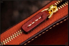 Handmade Leather Tibetan Mens Biker Chain Wallets Cool Long Chain Wallets for Men