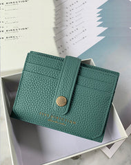 Cute Women Green Leather Small Card Holders Card Wallet Slim Card Holder Credit Card Holder For Women