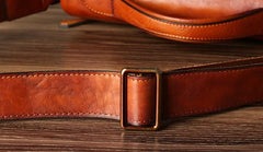 Leather Mens Cool Messenger Bag Black Shoulder Bag for men