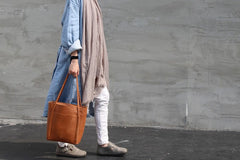 Stylish LEATHER Brown WOMEN Tote Bag Tote Shoulder Purses FOR WOMEN