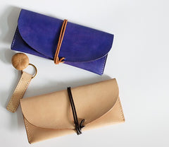 Handmade LEATHER Womens Long Wallet Leather Envelope Long Wallets FOR Women
