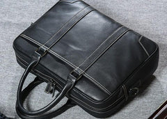 Handmade Leather Mens Cool Messenger Bag Work Bag Business Bags Briefcase Bag for men