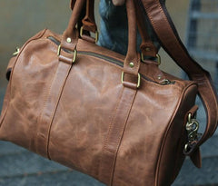 Leather Mens Small Weekender Bags Travel Bag Shoulder Bags for men