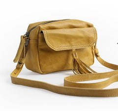 Vintage LEATHER WOMEN Tassels Crossbody Purses Small SHOULDER BAG FOR WOMEN
