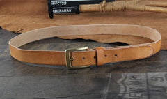 Genuine Leather Punk Rock Biker Trucker Mens Belt Men Black Coffee Belt for Men