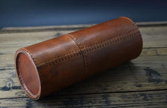 Handmade Leather Pencil Holder Pencil Case Pencil Barrel Case