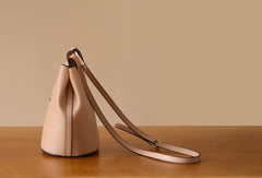 Handmade Genuine Leather Bucket Bag Purse Crossbody Bag Shoulder Bag Purse For Women - EverHandmade