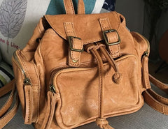 Vintage LEATHER Small WOMENs Backpack School Backpack Travel Backpack FOR WOMEN