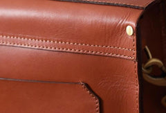 Handmade leather men Briefcase messenger vintage shoulder laptop bag vintage bag - EverHandmade