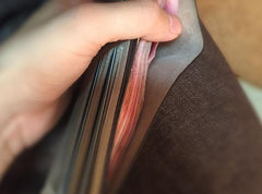 Handmade Leather Mens Cool billfold Leather Wallet Men Slim Wallet Bifold for Men