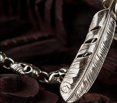 Brass silver biker trucker Skull Keychain wallet Chain for chain wallet biker wallet trucker wallet
