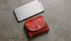 Cute LEATHER Womens Small Wallet Bifold Leather Small Wallets FOR Women