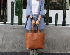 Stylish LEATHER Large Brown WOMEN Tote Bags Tote Shoulder Purse FOR WOMEN
