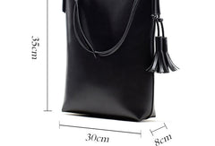 Genuine Leather handbag shoulder bag for women leather shopper bag - EverHandmade