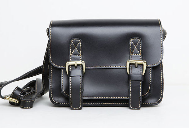 Genuine Leather Cute Crossbody Bag Messenger Bag Shoulder Bag Women Girl Leather Satchel Bag Purse