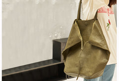 Handmade Genuine Leather Handbag Large Tote Bag Shopper Bag Shoulder Bag Purse For Women