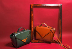 Genuine Leather crossbodybag handbag shoulder bag for women leather bag - EverHandmade