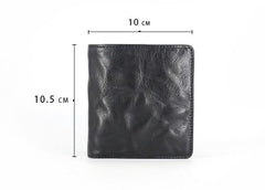 Leather Mens Front Pocket Wallet Small Wallet Slim Wallet billfold Card Wallet for Men